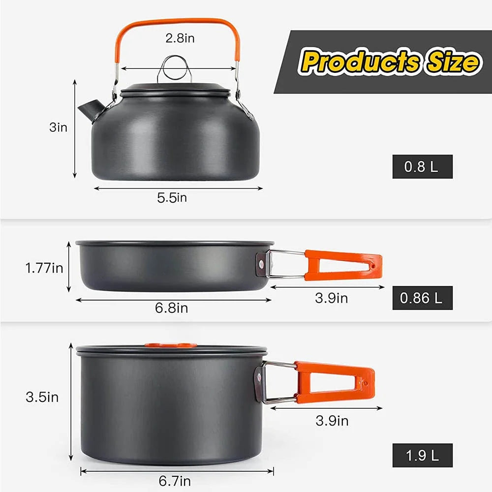 Camping Cookware Set (Non-stick)