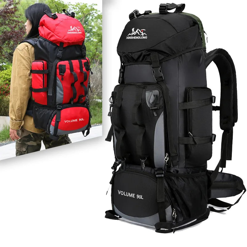 80l travel backpack Caribee Nomad RPET wheel pack Top Cap Pocket MOUNTAINTOP 80L Internal Frame Backpack