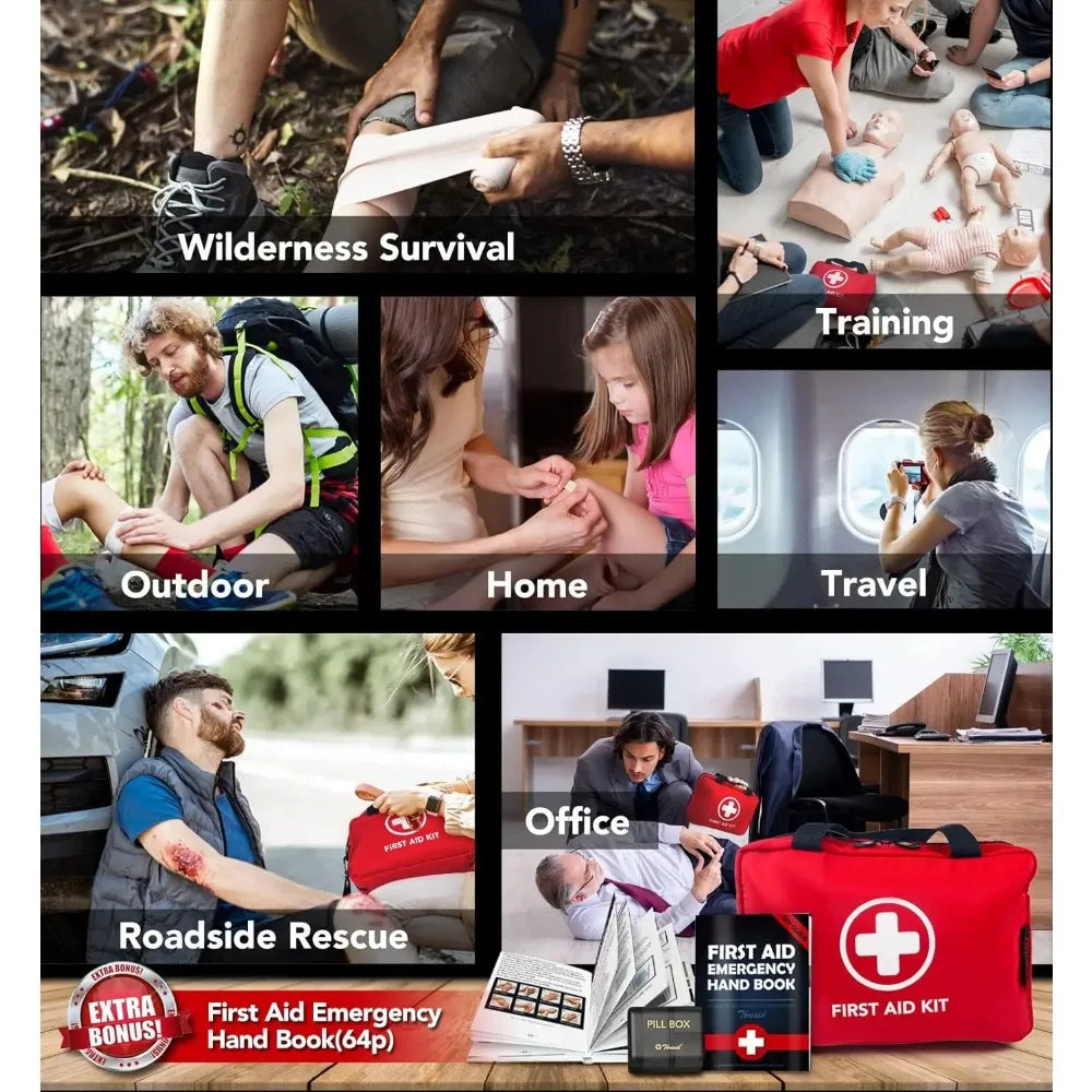 330pcs Premium Waterproof Medical Kit