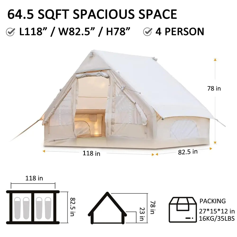 Inflatable Tents for Camping (Waterproof)