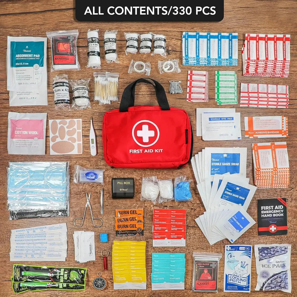 330pcs Premium Waterproof Medical Kit