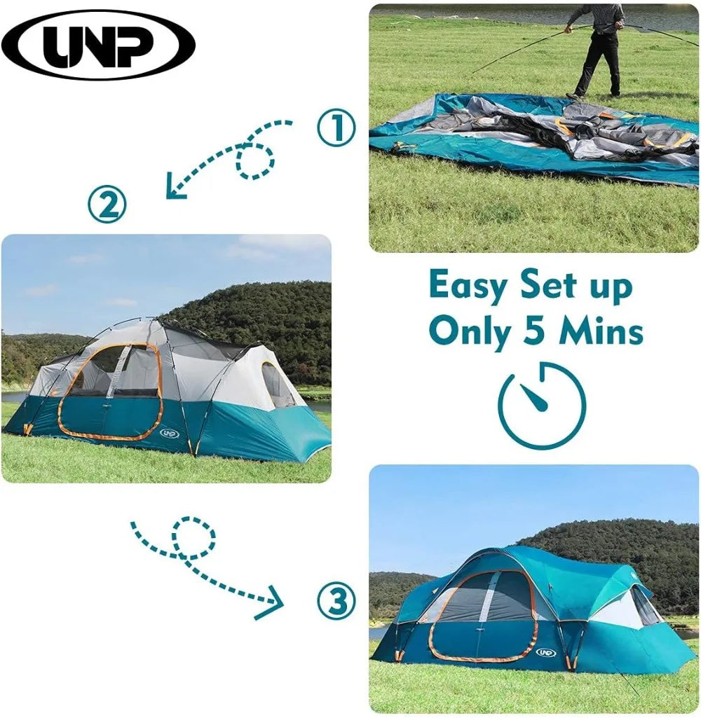 Family Camping Tents (2 Rooms)
