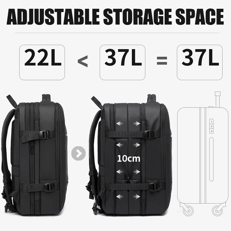 Men's Waterproof 17.3 in Laptop Backpack